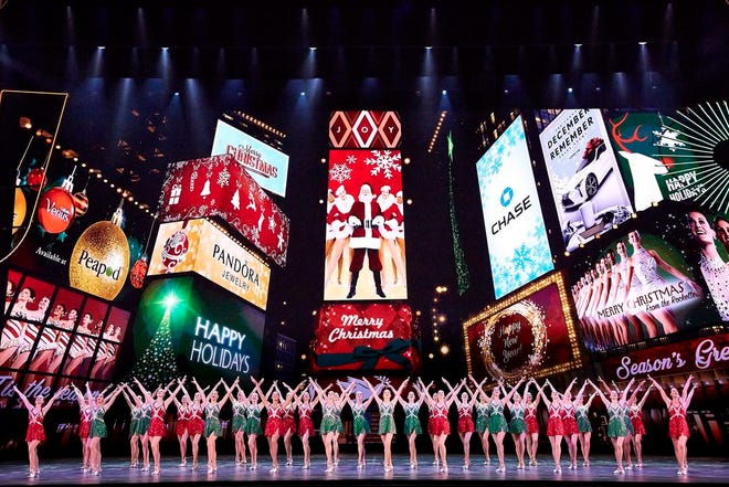 This Nov. 7, 2017 photo released by Madison Square Garden shows the dress rehearsal for the "Radio City Christmas Spectacular," currently performing through Jan. 1 at Radio City Music Hall in New York.