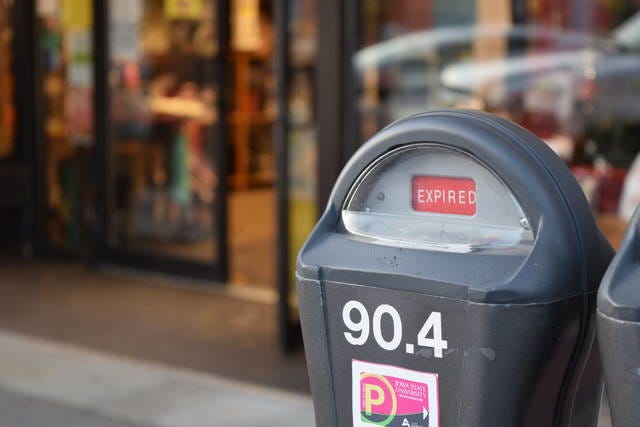 Parking at this meter on Main Street will costs drivers more per hour starting in July. Photo by Austin Cannon/Ames Tribune