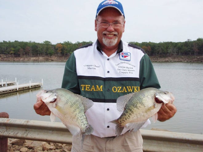 Lawrence fishing guide “Crappie” Chatt Martin offers up his advice for catching big slabs in the cold winter waters. (SUBMITTED)
