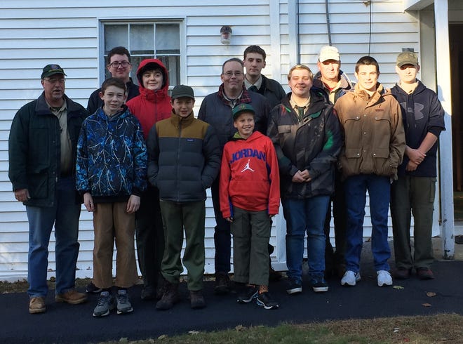 Eliot Boy Scout Troop 340 assists each year with the Eliot Lions Club Project Share’s delivery of the food boxes to the local families in need. [Courtesy photo]