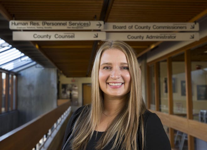 Sarah Means is the community and economic development manager for Lane County. (Chris Pietsch/The Register-Guard)