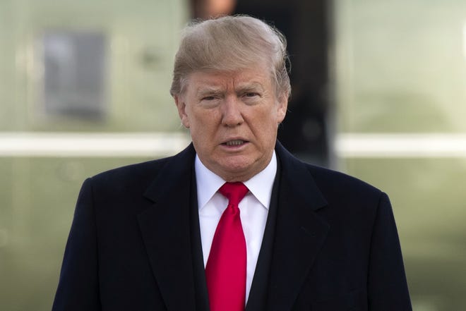 President Donald Trump tweeted early Monday that “Democrats refusal to give even one vote for massive Tax Cuts is why we need Republican Roy Moore to win in Alabama." [Evan Vucci/The Associated Press]