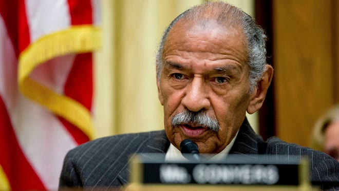 In this May 24, 2016, photo, Rep. John Conyers, D-Mich., ranking member on the House Judiciary Committee, speaks on Capitol Hill in Washington during a hearing. (Associated Press, file)