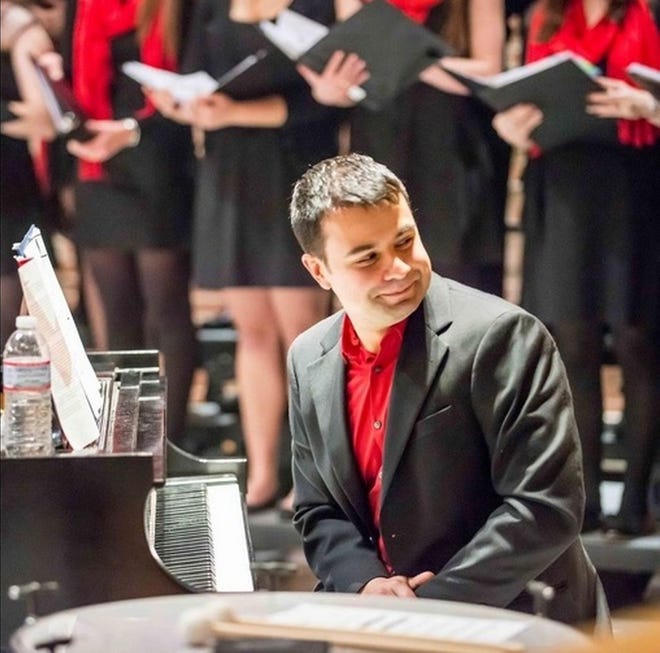 Philip Pereira of Dartmouth has found his place as director of music at Stonehill College in Easton. [SUBMITTED]