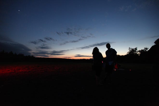 The dark skies of Cherry Springs State Park near Coudersport, Pennsylvania, make the park popular with amateur astronomers and sky-watchers. (Steve Stephens/Columbus Dispatch)