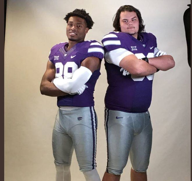 Defensive end Cartez Crook-Jones and offensive tackle Shane Cherry, high school teammates from Grandview, Mo., announced their commitment to Kansas State University on Twitter. (Twitter)