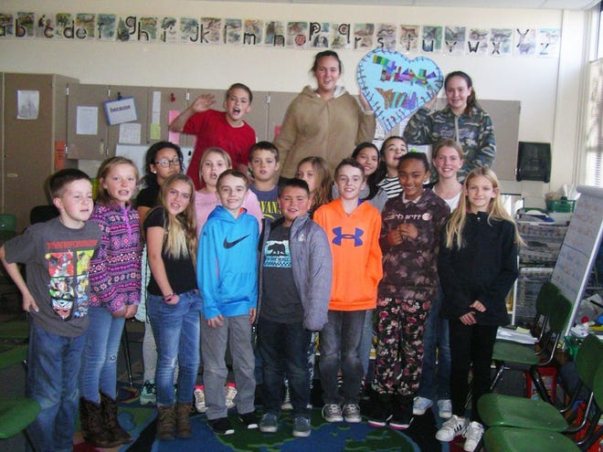 A photo of the Butteville Builders Club in Edgewood, Calif., after learning that their total raised in a change drive for fire victims was $350. That total continued to rise, and once doubled by Kiwanis of Weed/Lake Shastina, the donation for students with autism at the Anova Center for Education in Sonoma County School will be $870. Submitted