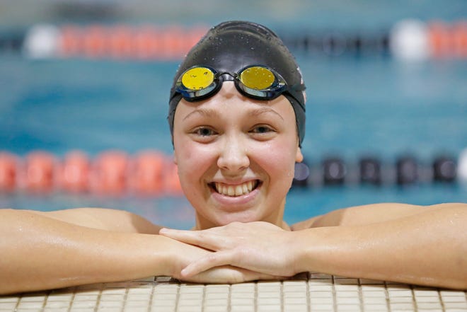 Pennsbury swimmer Catherine Kosko last year won the Suburban One League National title in the 100-yard freestyle and was runner-up in the 200 freestyle. [KEVIN COOK / PHOTOJOURNALIST]