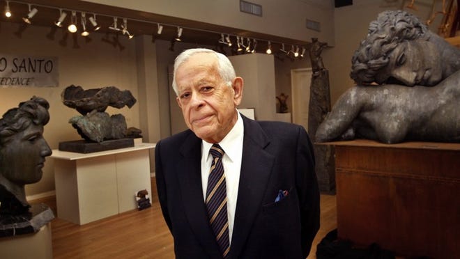 Mr. Irving Luntz at his gallery in 2007. File photo by Lannis Waters