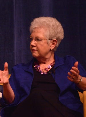 Carol Cartwright, speaking at a Kent State University event in April 2015.