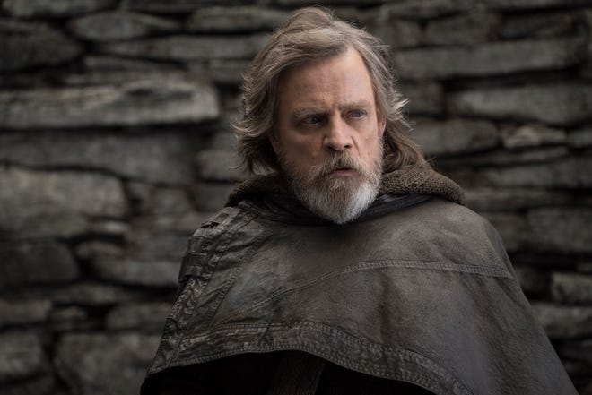This image shows Mark Hamill as Luke Skywalker in "Star Wars: The Last Jedi," in theaters on Dec. 15. [John Wilson/Lucasfilm]