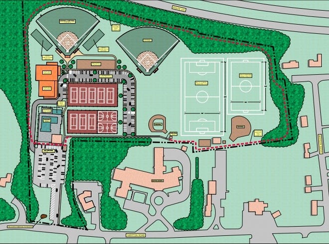A rendering of the Exeter Parks and Recreation park redevelopment proposal on Hampton Road. [Courtesy]