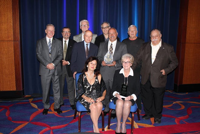 Front row, from left, Director Joyce LaFleur and Assistant Treasurer Nancy Graves; middle row, from left, President and CEO John O'Brien, Clerk Giulio Greco, Director Joseph Quintal, Chairman of the Board Michael Sauvageau, Vice Chairman Richard Sheppard and Director Amedeo Bilotta; and back row, from left, Treasurer Andrew Cousins and Director Henry Kulik. SUBMITTED PHOTO