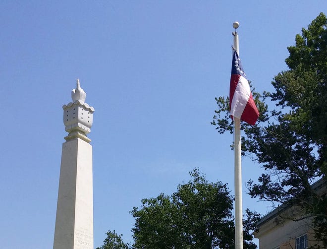 Walton County began flying this flag in 2015 at the courthouse. A banner with 13 stars was raised to replace one similar but with seven stars that had flown since a prior week at a memorial for the county's southern Civil War dead. Both flags replaced the Confederate battle flag, which Walton County Commissioners decided to take down July 2015. [SPECIAL TO THE DAILY NEWS]