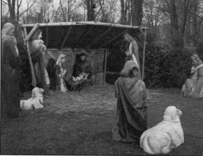 Centennial Park Nativity scene more than a half-century ago. [Contributed]