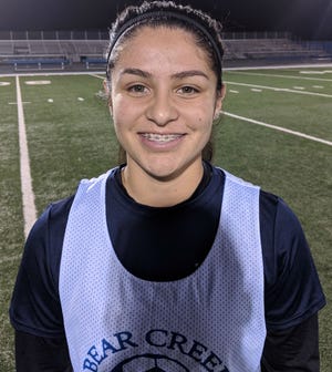 Bear Creek junior Guera Gonzalez is in her third year on the Bruins’ varsity girls soccer team. [NICK WOODARD/THE RECORD]