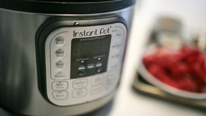 The Instant Pot, a hot Christmas gift for the cook, photographed on Tuesday, Nov, 21, 2017 at the Detroit Free Press in Detroit, Mich. (Kimberly P. Mitchell/Detroit Free Press/TNS)