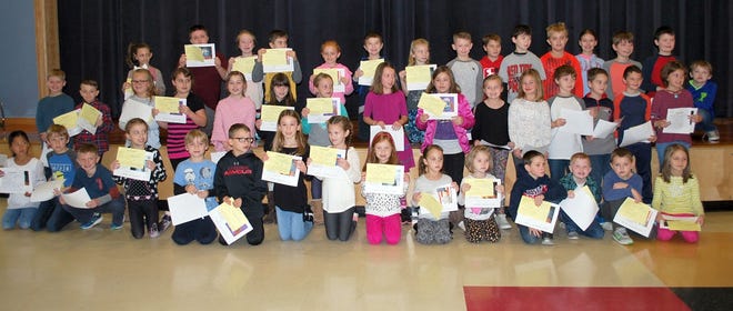 Many Wells Elementary School’s K-4 students were recognized recently for demonstrating WES’s core values.

[Courtesy photo]