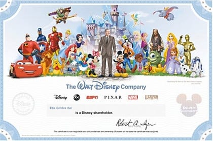 Stock is a great gift for a young child, and The Walt Disney Co. is a company they probably are familiar with. [COURTESY IMAGE]
