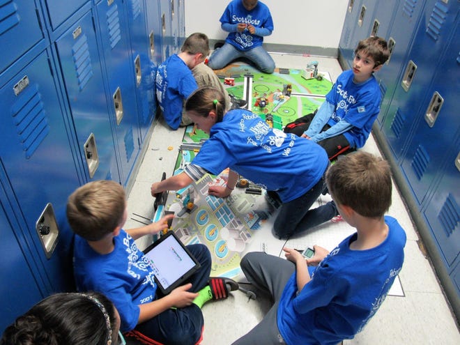 More than 300 fourth- through eighth-grade students spent a recent Saturday using their Lego skills and engineering know-how to build robots at Naperville North High School’s FIRST Lego League tournament.