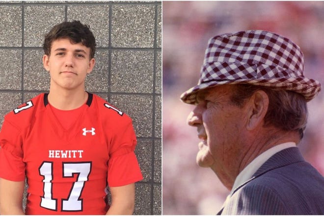 QB Paul Tyson and his great grand-father Paul “Bear” Bryant