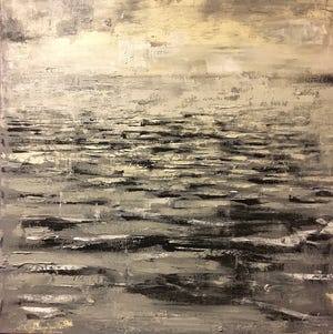 "Far Away," by Christopher Volpe, is part of "The Sea and The Shore" exhibit of Volpe's work through February at Kennedy Gallery in Portsmouth. [Courtesy photo]