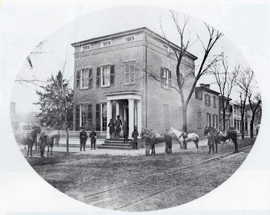 When many people think of New Bern and the Civil War, they think of Union occupation. However, many New Bern men fought for the South. Among those were the men of the Elm City Rifles. Pictured: the Edward Stanly House on Pollock Street, in 1862.