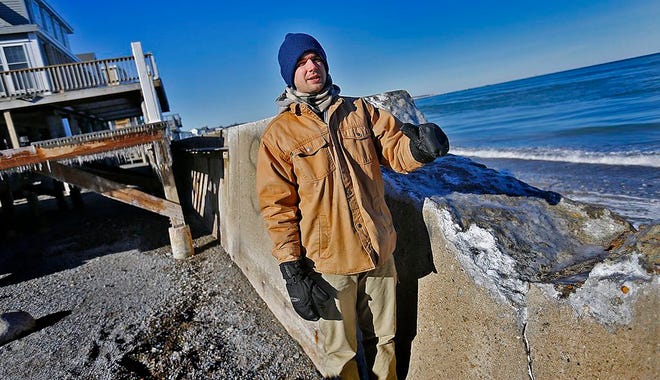Flooding expert Joe Rossi of Marshfield talks about last weeks storm and how many homes avoided damage due to new seawall construction and many homes being elevated and remodeled to deal with storm surge on Sunday, Jan. 7, 2018.