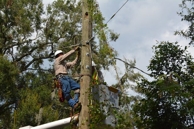 For its restoration work after Hurricane Irma, the Edison Electric Institute awarded Gulf Power with its Emergency Assistance award. Gulf Power assisted Tampa Electric, Georgia Power and Florida Power & Light as the hurricane knocked out power to more than 5 million people across the two states. [CONTRIBUTED PHOTO]