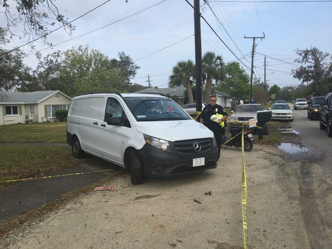 Two bodies were removed Thursday morning from a home at 170 Daytona Ave. in Holly Hill. Medical examiners hauled the bodies away shortly before 10 a.m. Autopsies are forthcoming and police are investigating. [News-Journal/Tony Holt]