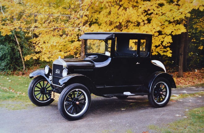 Ed Snyder’s beautiful 1927 Ford Model-T Ford, which he restored and then drove for 10 years. (Snyder Collection).