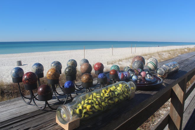 The area's inaugural Marble Show is set for 9 a.m. to 3 p.m. Saturday at Boardwalk Beach Resort. [PHOTOS BY JAN WADDY/THE NEWS HERALD]