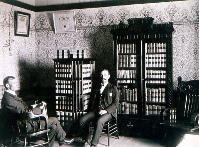 John J. Dillard had a law library in his offices. (Provided by Chuck Lanehart and Texas Tech Southwest Collection)