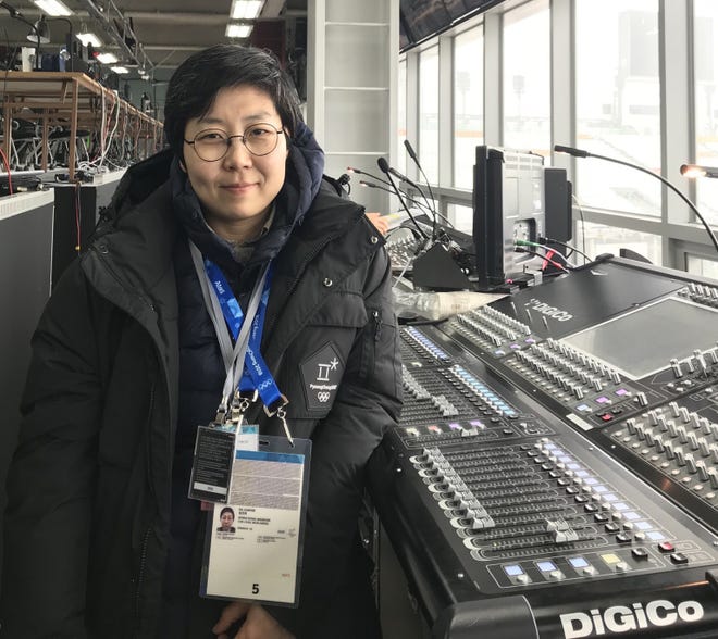 Sun-Hee Kil of Gardiner is in South Korea preparing to work as part of the sound team for the upcoming Winter Olympic Games in PyeongChang. She teaches sound design and audio engineering at SUNY New Paltz. [PHOTO PROVIDED]