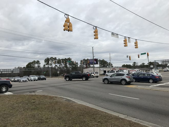 The DOT plans to elevate Martin Luther King Jr. Parkway/Eastwood Road over Market Street to help improve traffic flow at the busy Wilmington intersection. [HUNTER INGRAM/STARNEWS]