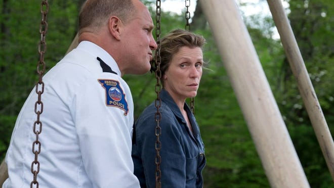 Woody Harrelson and Frances McDormand star in “Three Billboards Outside Ebbing, Missouri.” Contributed by Fox Searchlight Pictures