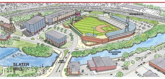 The proposed PawSox stadium.