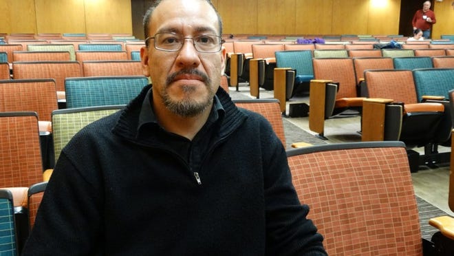 Osiris Sinuhé González Romero en el congreso Mesoamerican Meetings de UT Austin donde dio una ponencia sobre la cultura y la lengua náhuatl de México. LILIANA VALENZUELA / ¡AHORA SÍ!