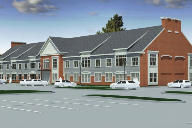 An architect rendering of the proposed Lawson Green development. Photo courtesy Town of Scituate