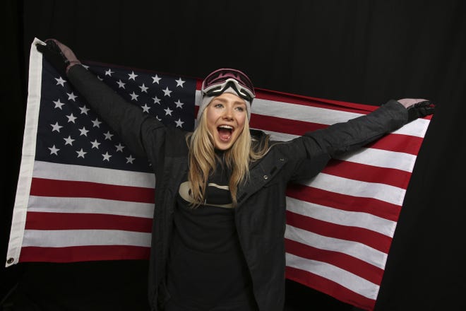 United States Olympic Winter Games slopestyle skier Maggie Voisin poses for a portrait on Sept. 26, 2017, in Park City, Utah. Voisin has already qualified for her second Olympics. Now, the goal is to compete in her first. [AP Photo / Rick Bowmer, File]
