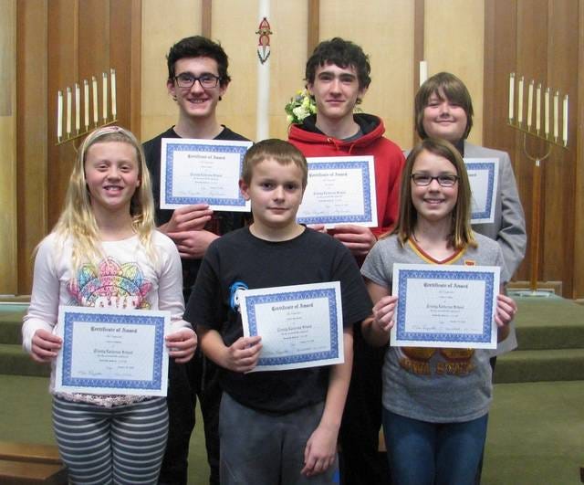 Honorable Mention 3.2-3.49 left to right, front row: Camryn Askelson, Wyatt Herrstrom, Linnea Trudeau; back row: Dominic Casotti, Trey Casotti, and Trey Lingelbach. (not pictured Allyssa Melchert) Contributed photo