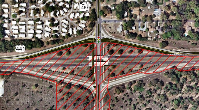 Temporary traffic diversions will begin in late February at U.S. 441 and State Road 46 in Mount Dora as part of the Wekiva Parkway Project. [WEKIVA PARKWAY]