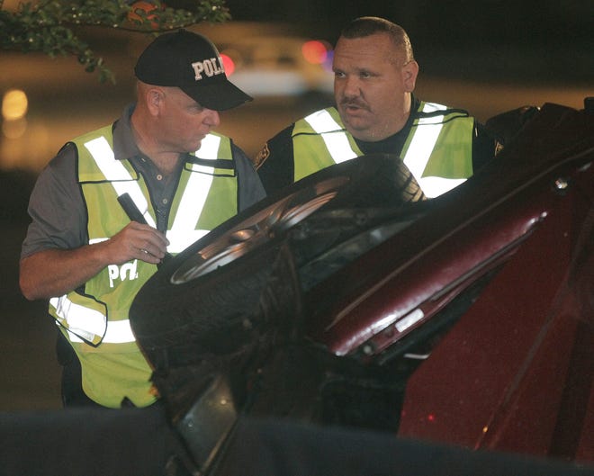 Several state agencies are teaming up to encourage people to obey the law when it comes to traffic crashes, including remaining at the scene. In this file image from a fatal hit and run crash, members of the Ocala Police Department investigate the scene. [Bruce Ackerman/Star-Banner file photo]
