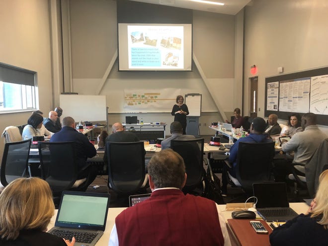 The City Council held the first of its two-day stragetic planning retreat Friday. [Monica Vendituoli/The Fayetteville Observer]