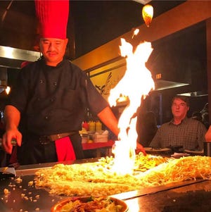 Kiku Japanese Steakhouse and Sushi Bar offers hibachi tables. [Facebook]
