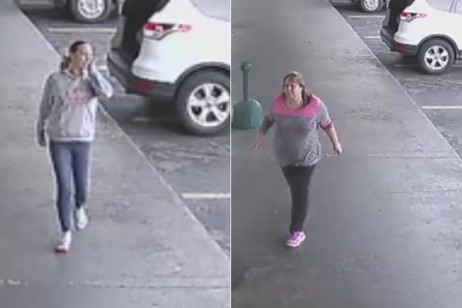 The Marion County Sheriff's Office released these images showing two women suspected of stealing $1,000 worth of laundry from a coin-operated laundry in Ocala. [MCSO]
