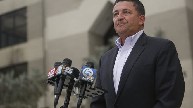 Superintendent Robert Avossa is seen during a press conference announcing his resignation at the end of the school year at the Palm Beach County School District in West Palm Beach, Fla., on Monday, February 5, 2018. Avossa is leaving his position to work at a publishing house in Palm Beach Gardens. (Andres Leiva / The Palm Beach Post)