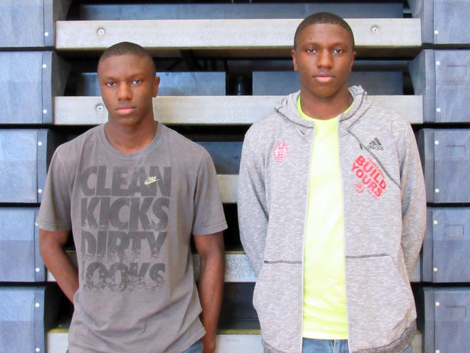 Hopewell Basketball teammates and twin brothers Jalen and Malik Jefferson have been a central part of the Blue Devils' successes over the past three seasons. [Kate Gibson/progress-index.com]