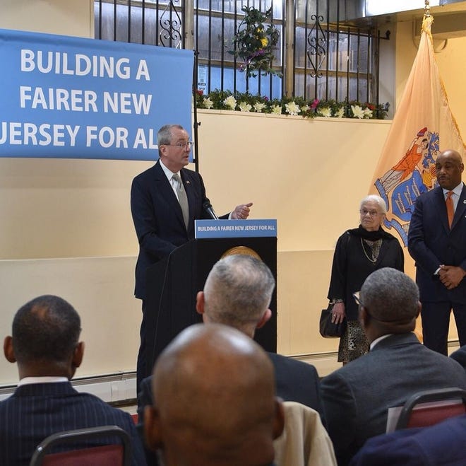 Gov. Phil Murphy announced Sunday his intention to reconvene the state Criminal Justice and Disposition Commission. He made the announcement before Sunday services at the Messiah Baptist Church in East Orange, saying his pledge to create a “stronger, fairer” state did not end with the economy and demands a hard look at the state’s criminal justice system as well. [COURTESY OF NJ GOVERNOR'S OFFICE]
