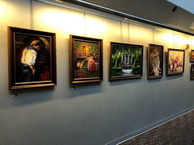 Linda Coulter’s work is currently being displayed in the lower level atrium gallery at Graham Hospital.